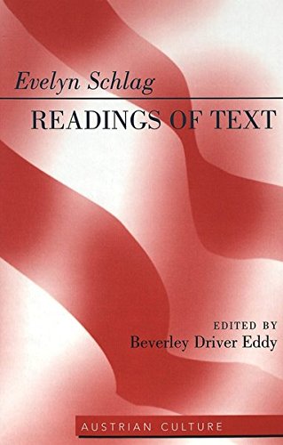 Beispielbild fr Evelyn Schlag: Readings of Text (Austrian Culture) (English and German Edition) zum Verkauf von Wonder Book