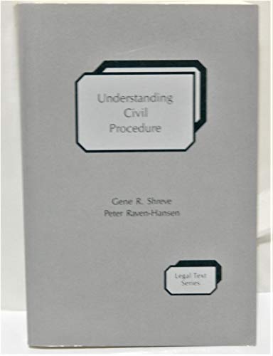 9780820505312: Understanding Civil Procedure (Legal Text Series)