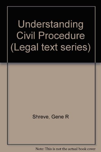 Beispielbild fr Understanding Civil Procedure (Legal Text Series) zum Verkauf von Wonder Book