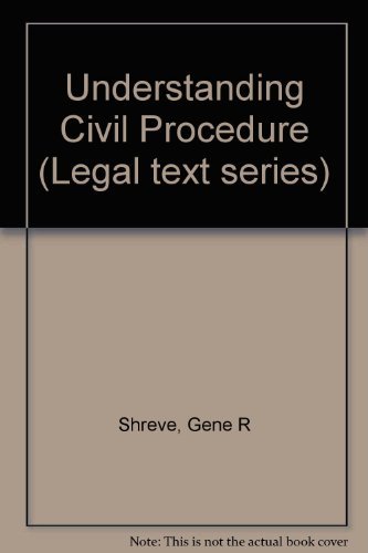 9780820505329: Understanding Civil Procedure (Legal text series)