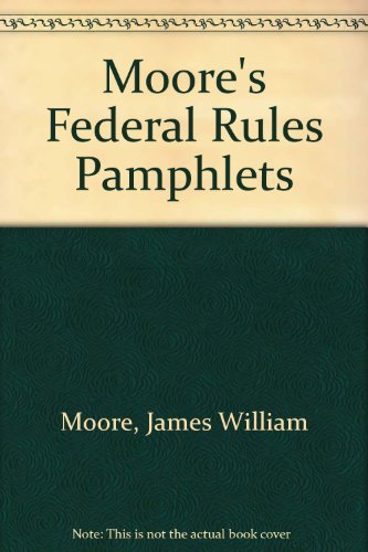 Imagen de archivo de Moore's Federal Rules Pamphlets a la venta por HPB-Red