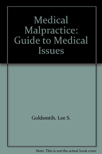 9780820514321: Medical Malpractice: Guide to Medical Issues