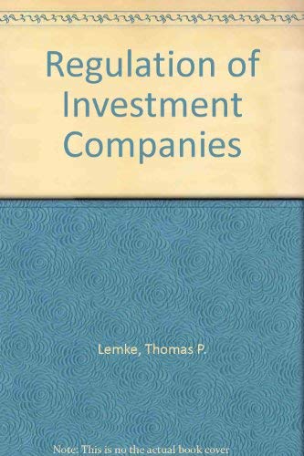 9780820520056: Regulation of Investment Companies