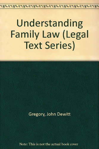 Beispielbild fr Understanding family law. zum Verkauf von Kloof Booksellers & Scientia Verlag