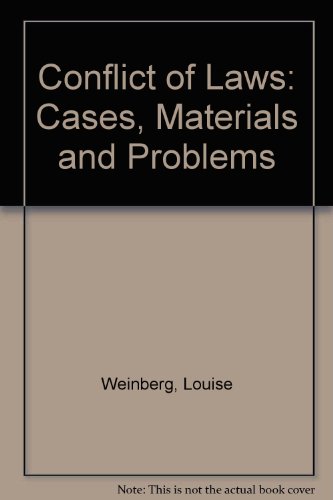 9780820541587: Conflict of Laws: Cases, Materials and Problems