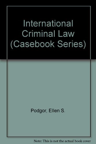 9780820548302: International Criminal Law: Cases and Materials (Casebook Series)