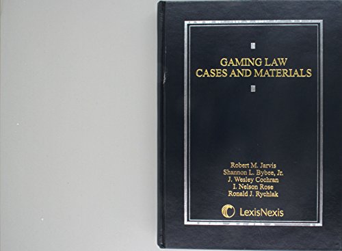 Imagen de archivo de Gaming Law: Cases and Materials a la venta por ThriftBooks-Atlanta