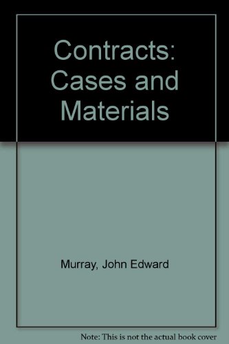 Beispielbild fr Contracts: Cases and Materials zum Verkauf von Better World Books