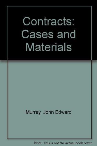 Stock image for Contracts: Cases and Materials for sale by Better World Books
