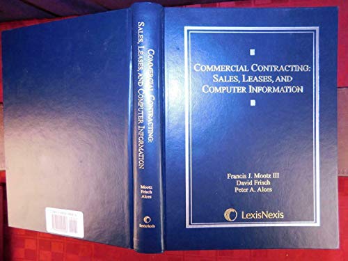 Imagen de archivo de Commercial contracting: sales, leases, and computer information. a la venta por Yushodo Co., Ltd.
