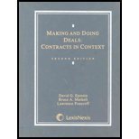 Beispielbild fr Making and Doing Deals: Contract and Related Law zum Verkauf von Ergodebooks