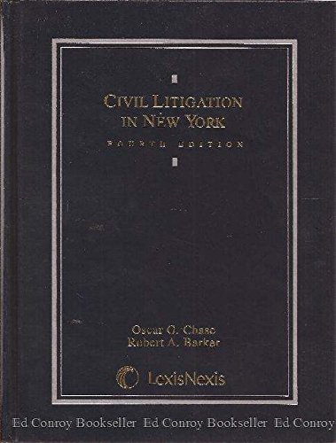 Beispielbild fr Civil Litigation in New York zum Verkauf von HPB-Red