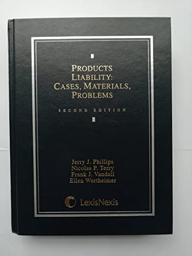 Beispielbild fr Products Liability: Cases, Materials, Problems zum Verkauf von Wonder Book