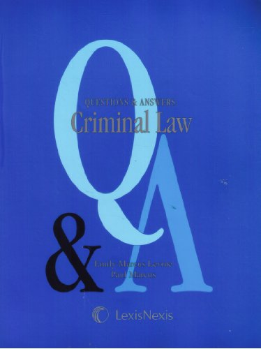 Stock image for Questions & answers: Criminal law for sale by Better World Books