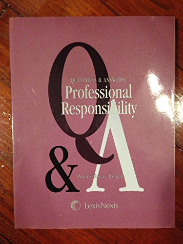 Imagen de archivo de Questions & Answers: Professional Responsibility a la venta por Dunaway Books