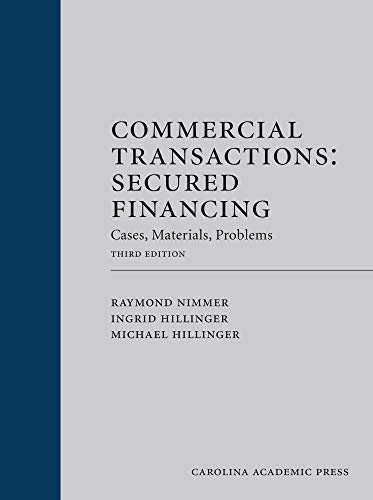Stock image for Commercial Transactions: Secured Financing: Cases, Materials, Problems for sale by HPB-Red