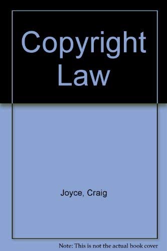 Beispielbild fr Copyright Law zum Verkauf von HPB-Red