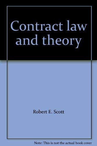 Imagen de archivo de Contract Law and Theory a la venta por Pomfret Street Books