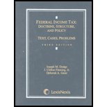 9780820560007: Federal Income Tax: Doctrine Structure and Policy: Text Cases Problems Edition: third