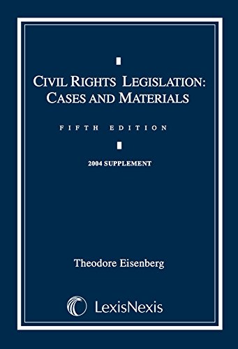 Imagen de archivo de Civil Rights Legislation Document Supplement: Cases and Materials a la venta por Irish Booksellers