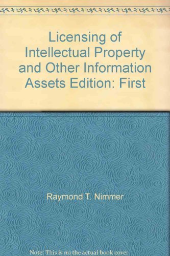 Beispielbild fr Licensing of Intellectual Property and Other Information Assets zum Verkauf von ThriftBooks-Dallas