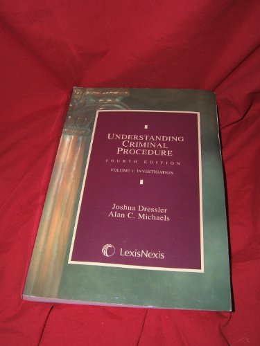 Stock image for Understanding Criminal Procedure: Investigation for sale by Better World Books