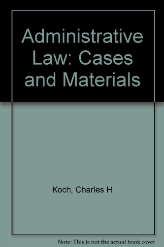 Imagen de archivo de Administrative Law: Cases and Materials a la venta por HPB-Red