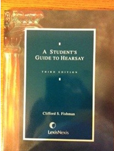 Stock image for A Student's Guide to Hearsay for sale by ZBK Books