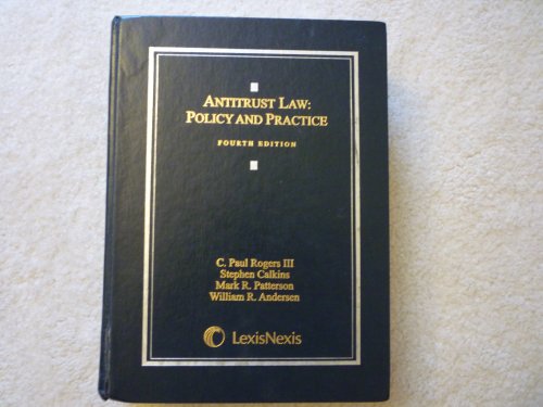Beispielbild fr Antitrust Law: Policy and Practice zum Verkauf von HPB-Red