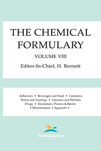 Beispielbild fr The Chemical Formulary, Volume 8 zum Verkauf von PBShop.store US