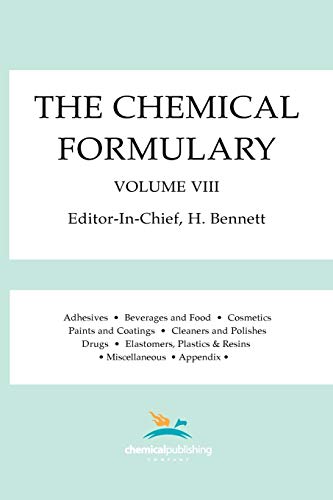 Imagen de archivo de The Chemical Formulary, Volume 8 a la venta por PBShop.store US