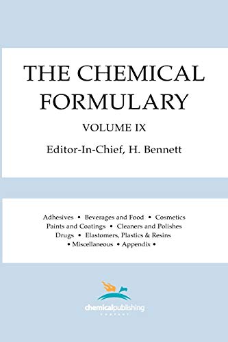 Beispielbild fr The Chemical Formulary, Volume 9 zum Verkauf von PBShop.store US