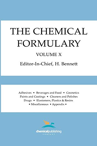 Beispielbild fr The Chemical Formulary, Volume 10 zum Verkauf von PBShop.store US