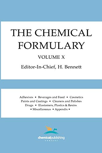 Imagen de archivo de The Chemical Formulary, Volume 10 a la venta por PBShop.store US