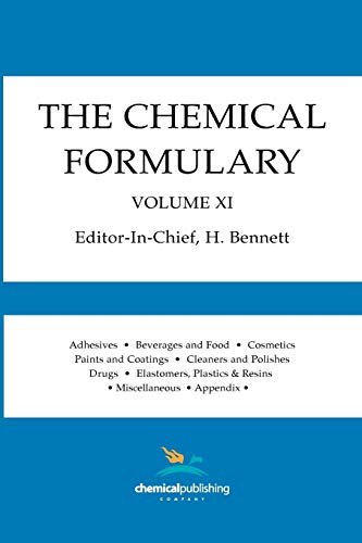 Beispielbild fr The Chemical Formulary, Volume 11 zum Verkauf von PBShop.store US