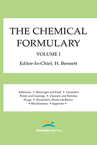 Beispielbild fr The Chemical Formulary, Volume 1 zum Verkauf von PBShop.store US