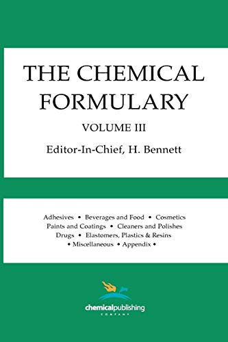 Beispielbild fr The Chemical Formulary, Volume 3 003 zum Verkauf von PBShop.store US