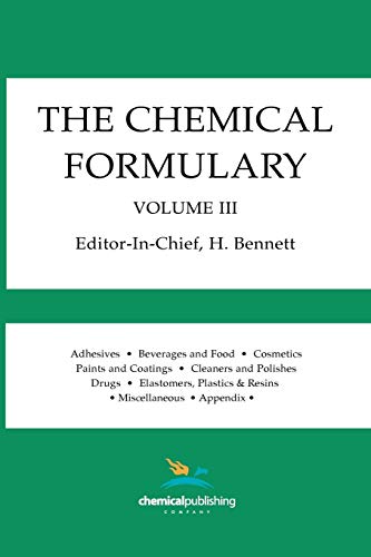 Imagen de archivo de The Chemical Formulary, Volume 3 003 a la venta por PBShop.store US