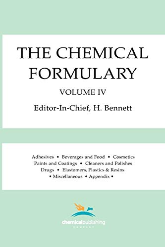 Beispielbild fr The Chemical Formulary, Volume 4 004 zum Verkauf von PBShop.store US