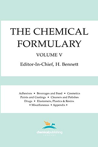 Beispielbild fr The Chemical Formulary, Volume 5 005 zum Verkauf von PBShop.store US