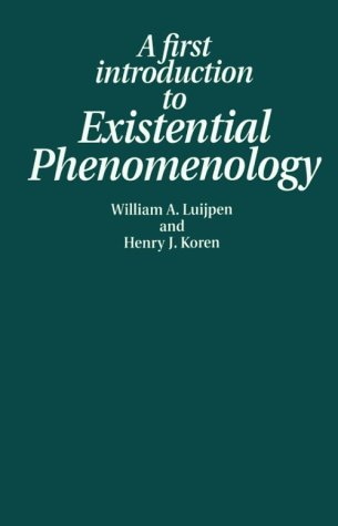 Imagen de archivo de First Introduction to Existential Phenomenology a la venta por Front Cover Books