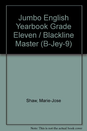 Beispielbild fr Jumbo English Yearbook Grade Eleven / Blackline Master (B-Jey-9) zum Verkauf von ThriftBooks-Atlanta