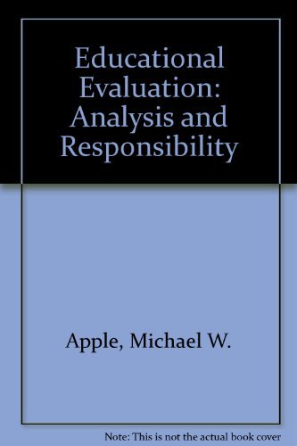 Stock image for Educational Evaluation : Analysis and Responsibility for sale by Better World Books