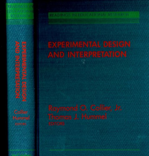 Imagen de archivo de Experimental design and interpretation (Readings in educational research) a la venta por HPB-Red