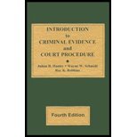 Imagen de archivo de Introduction to Criminal Evidence and Court Procedure a la venta por Better World Books