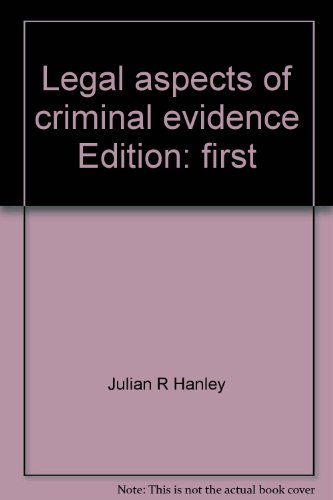 9780821107584: Legal aspects of criminal evidence