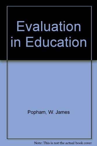 Imagen de archivo de Evaluation in Education a la venta por WeSavings LLC
