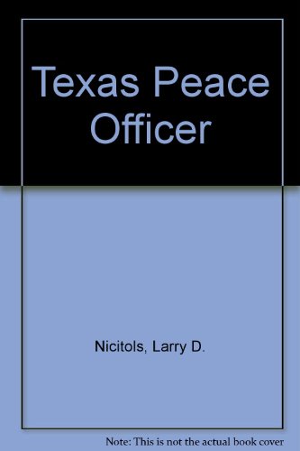 9780821117637: Texas Peace Officer