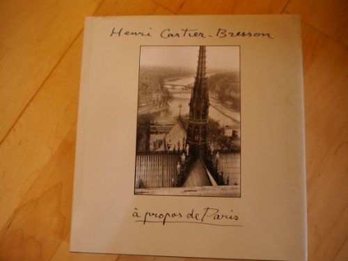 9780821220641: Henri Cartier-Bresson: A Propos De Paris