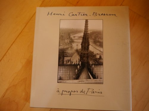 Stock image for Henri Cartier-Bresson: A Propos De Paris for sale by Hafa Adai Books